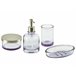 Beliani Conjunto de accesorios de baño TELMA Lavanda