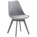 Silla Linares En Estilo Nórdico Gris Claro