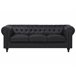 Beliani Conjunto de sofás CHESTERFIELD Negro