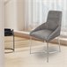 Silla de comedor VIVIAN pack 2 unidades tapizada Gris Oscuro