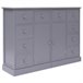 Aparador con 10 cajones madera 113 Gris