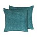 Beliani Cojín decorativo VERPIS Azul/ Verde