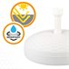 Base para sombrilla circular Aktive Base para sombrilla circular Aktive Blanco