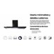 INFINITON Campana de Pared CMPT-TSH9B63N, 400 m3/h, T-Invertida Negro