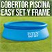 Cobertor solar INTEX piscinas Easy Set/Metal Frame Azul