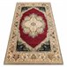 Alfombra de lana POLONIA Palazzo Rosetón 170x235 Rojo
