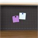Max Home Escritorio con estantería y tablero perforado madera y acero Negro/ Madera