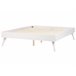 Beliani Cama con somier MDF BERRIC 148x202 Blanco