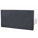 Beliani Cama con somier Poliéster IZERNORE 207x215 Gris Oscuro