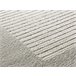 Alfombra geométrica con relieve FLORA - ATTICGO 133x190 Blanco/ Plateado