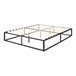 [en.casa] Cama de metal Kreta con Somier Base resistente 203x163 Negro