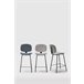 Taburete Alto DECO. Fijo. Pana Gris