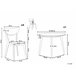 Beliani Conjunto de comedor ROXBY Blanco