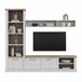 Compacto tv de 241,6cm blanco y roble VERONA Compacto tv de 241,6cm blanco y roble VERONA Blanco/ Madera