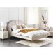 Beliani Cama con somier Poliéster AMBILLOU 157x214 Beige