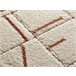 Alfombra shaggy geométrica con relieve BRENDA - ATTICGO 80x150 Cobre
