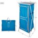 Aktive Armario de tela plegable camping c/4 niveles Azul