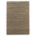 Alfombra de yute, algodón y cuero 120x60 Beige