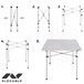 Mesa camping plegable de aluminio Aktive Camping Gris