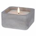 WELL HOME - Pack 6 Velas LED cuadrada Gris