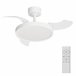 Ventilador techo JULIA S retractil led motor DC  Blanco