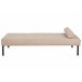 Beliani Chaise longue Bouclé CHINON Beige