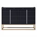 Aparador, 4 puertas, mueble comedor, comedor, sala, cocina 120 Negro