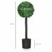 Planta Artificial PEVA, PE, Cemento, PP HOMCOM Verde