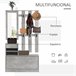 Conjunto Muebles de Entrada Tablero de partículas HOMCOM 90 Gris
