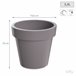 Maceta De Plastico Lofly Gris