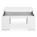 Mesa de centro elevable Kendra 100x50 Blanco