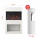 KAMINIO Eléctrica Chimenea HENRI - Estufa de Chimenea Eléctrica Blanco