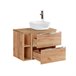 Conjunto mueble lavabo individual 2 nichos y columna April 80 Conjunto mueble lavabo individual 2 nichos y columna April 80 Blanco