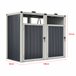 Cobertizo para 2 contenedores de basura acero Tarbek Antracita