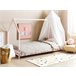 Beliani Cama con somier Madera de pino APPY Rosa Talco