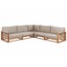 Beliani Conjunto longue TIMOR Gris Oscuro