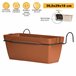 Jardinera 40 cm con soporte Terracota