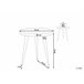 Beliani Conjunto de mesas DENNY 45x45 Marron