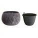 Pack 3 macetas Prosperplast BETON BOWL Antracita