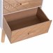 Mesita de Noche MDF y madera maciza HOMCOM 40 Blanco