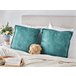 Beliani Cojín decorativo VERPIS Azul/ Verde