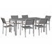 Beliani Conjunto de comedor GROSSETO Gris Oscuro