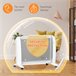 Calefactor Eléctrico HOMCOM 820-296V90WT Blanco