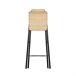 Acomoda Textil – Taburete de Bar Plegable. (4 Unidades) Negro/ Madera