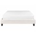Beliani Cama con somier Bouclé ROANNE 150x213 Crema