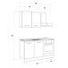 Cocina GILDA 2.0 Izquierda Blanco/ Gris