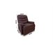 Sillón relax motorizado con masaje ROMA Chocolate