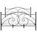 Beliani Cama con somier Metal DINARD 187x208 Negro