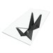 Mesa comedor rectangular cristal templado y acero negro Transparente