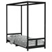 Estructura De Cama Infantil 206x85 Negro